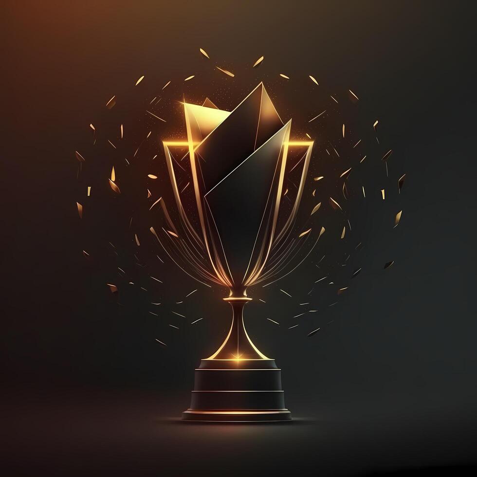 trophy illustration AI Generated photo