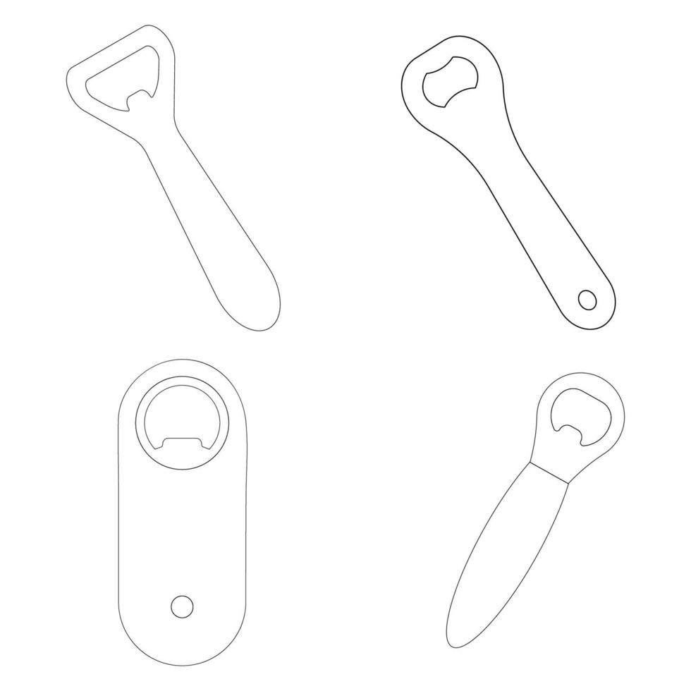 bottle opener icon vector