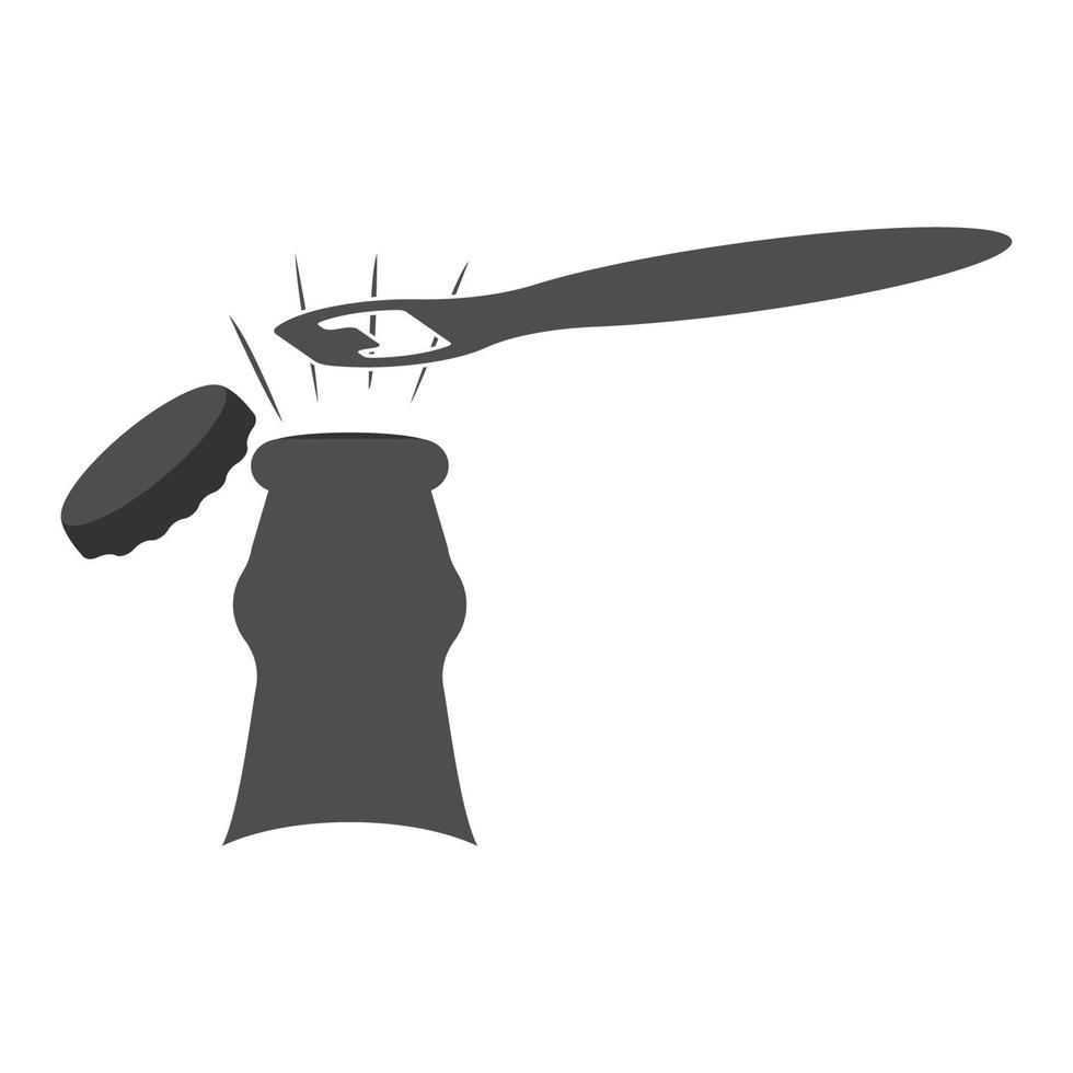 bottle opener icon vector