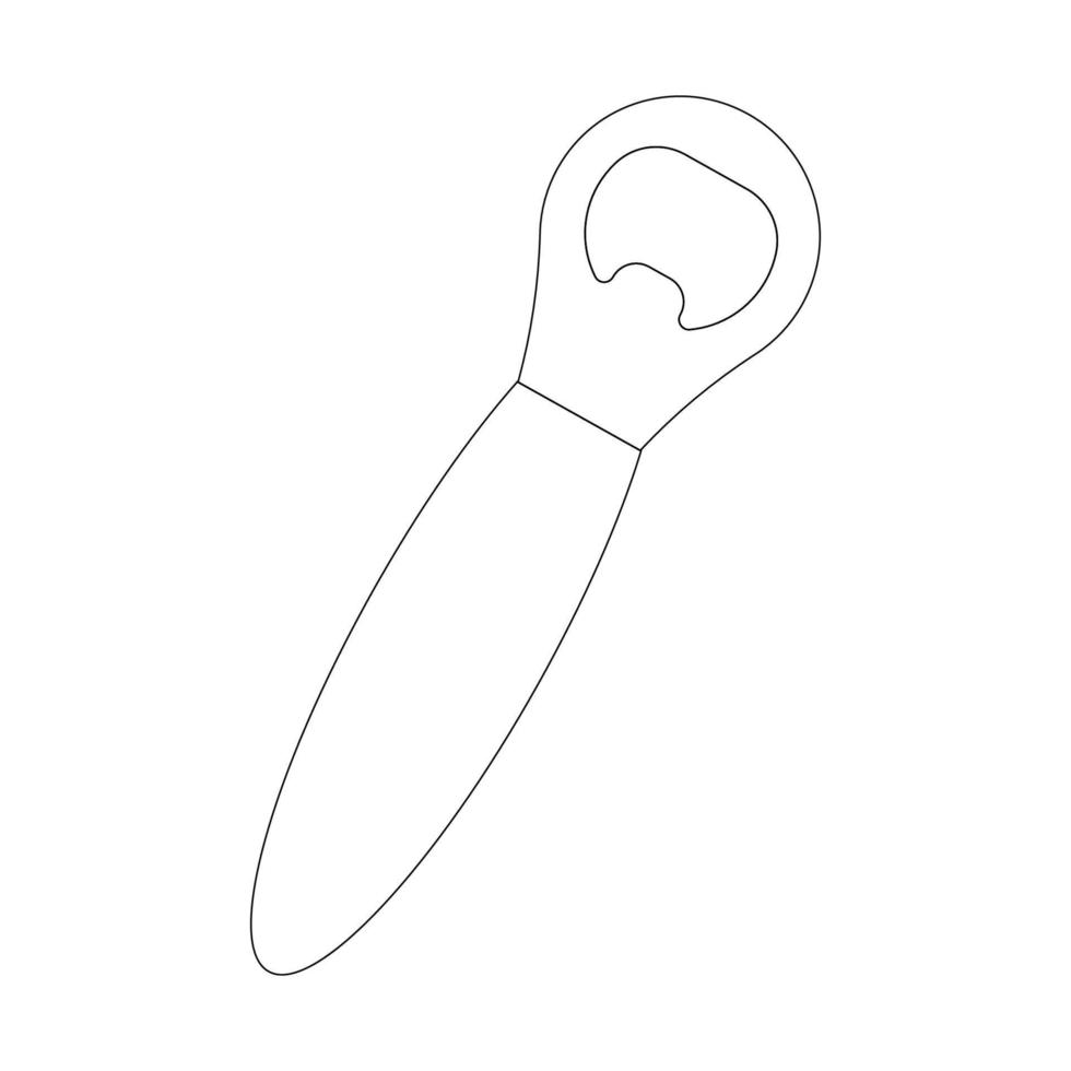 bottle opener icon vector
