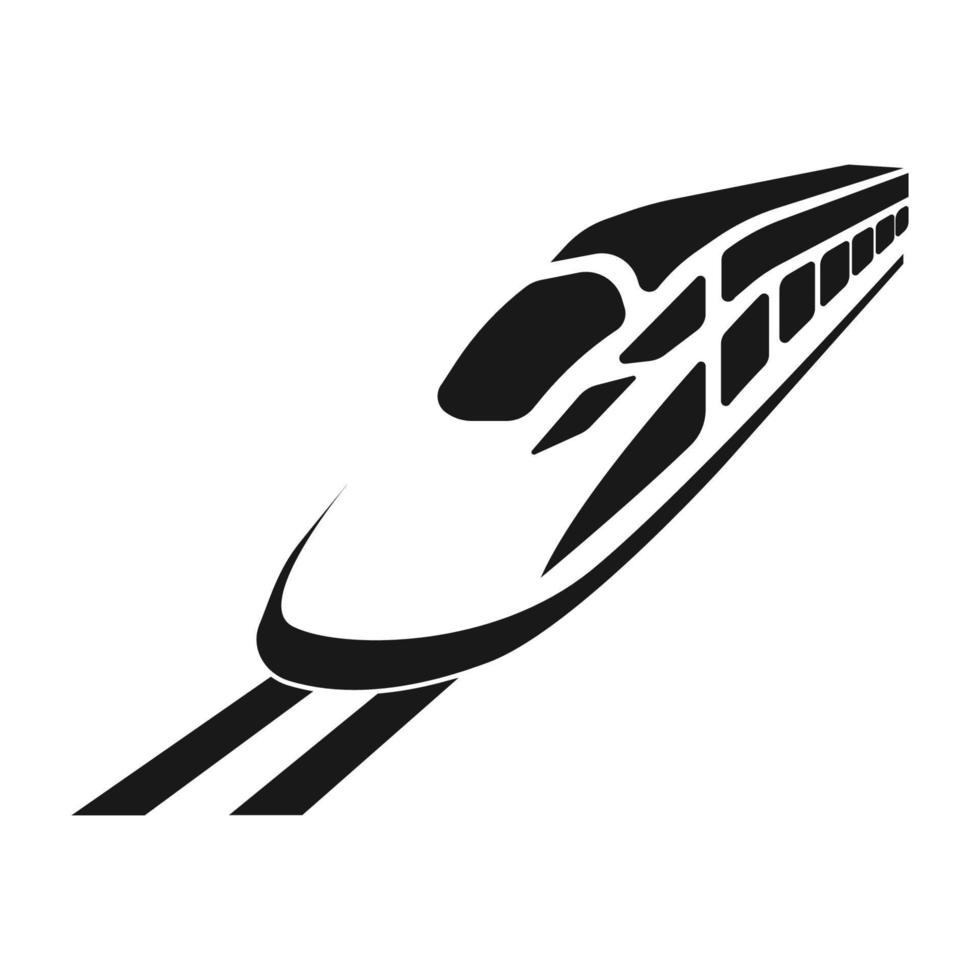 fast train icon vector