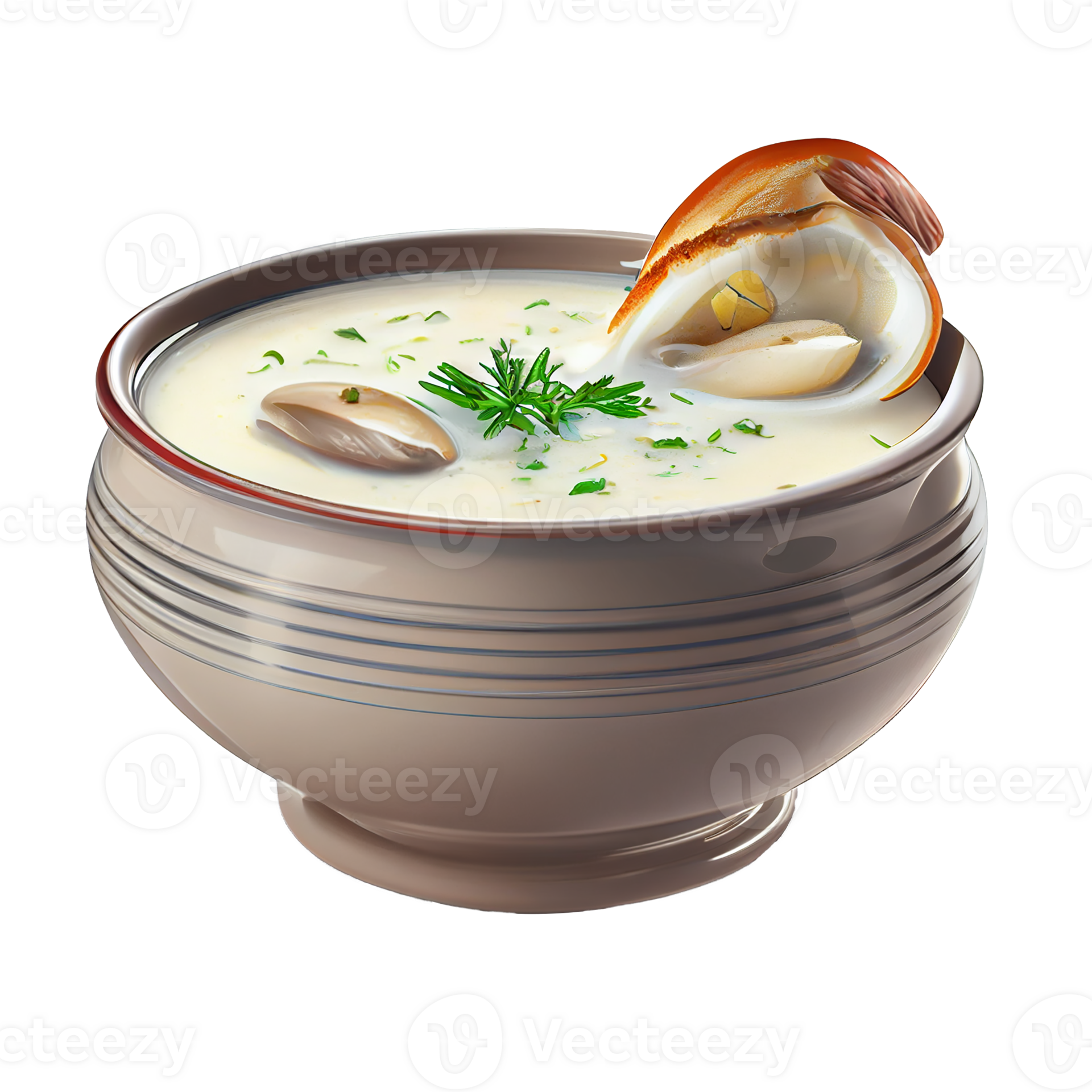 Clam chowder png, Transparent background 21952383 PNG