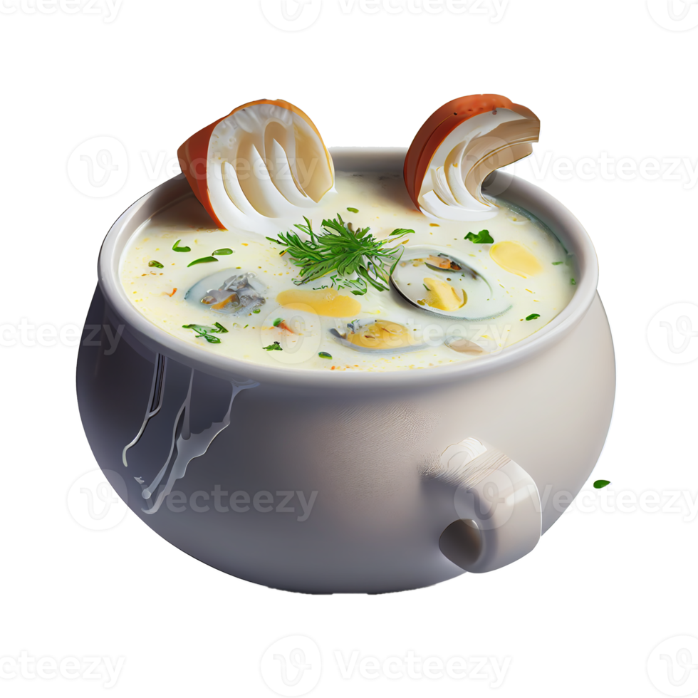 clam chowder png, transparant achtergrond png