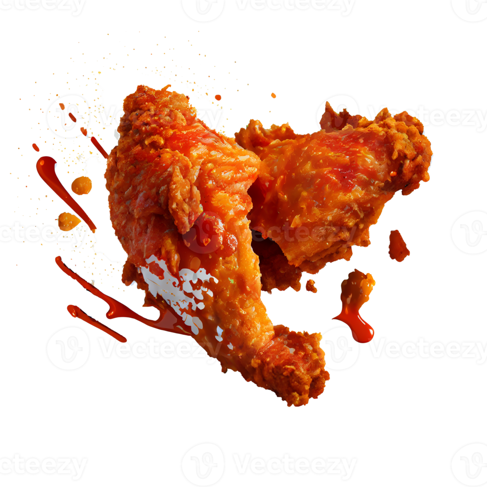 Southern fried chicken, fried chicken png transparent background