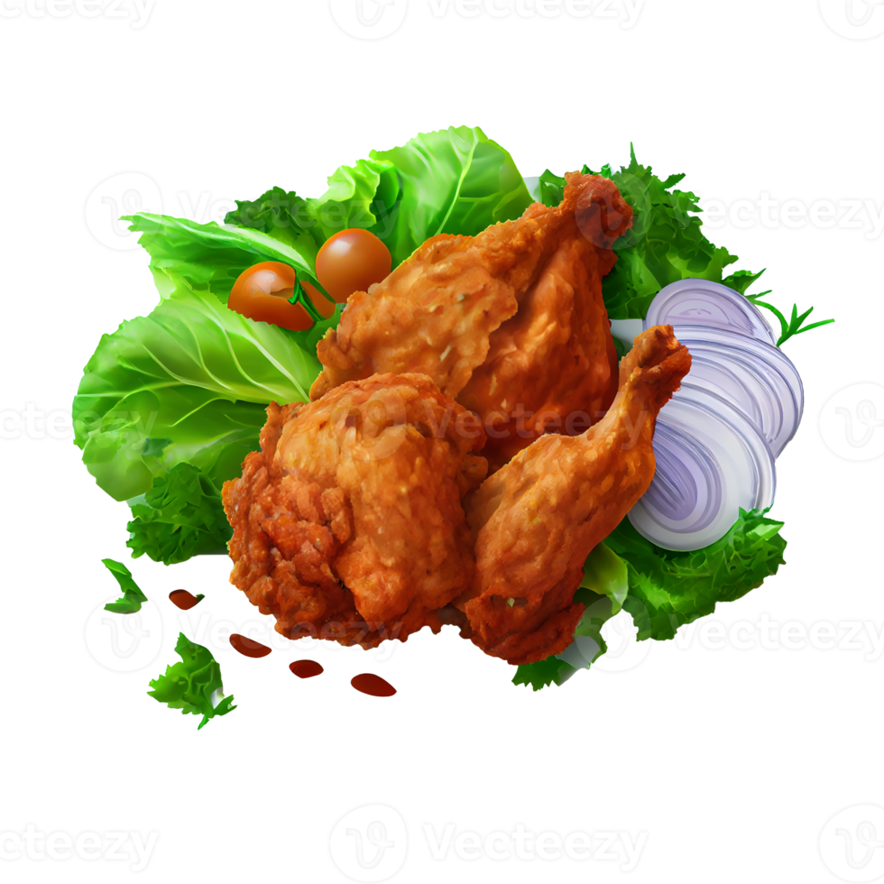 Southern fried chicken, fried chicken png transparent background