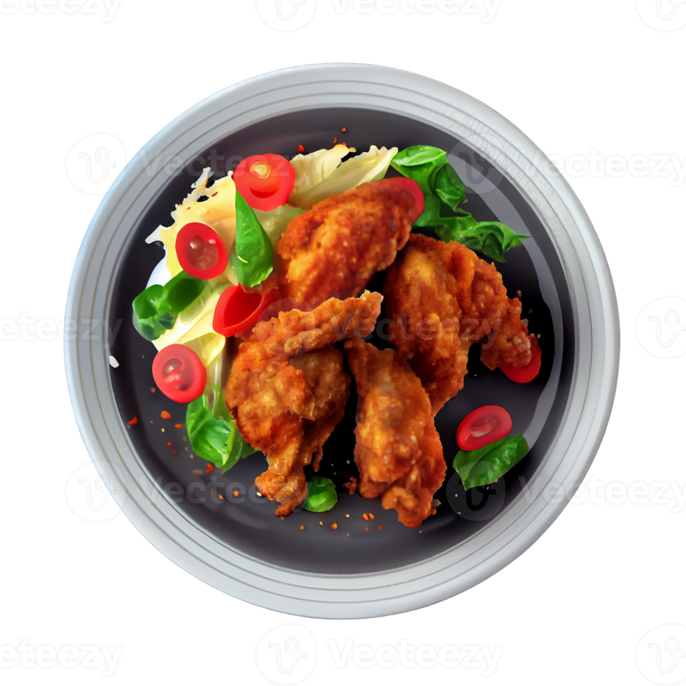 Southern fried chicken, fried chicken png transparent background