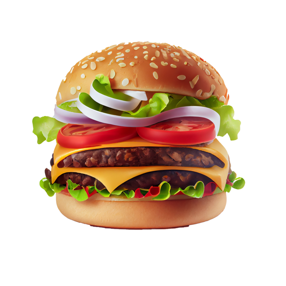 gratis sabroso hamburguesa en transparente antecedentes png