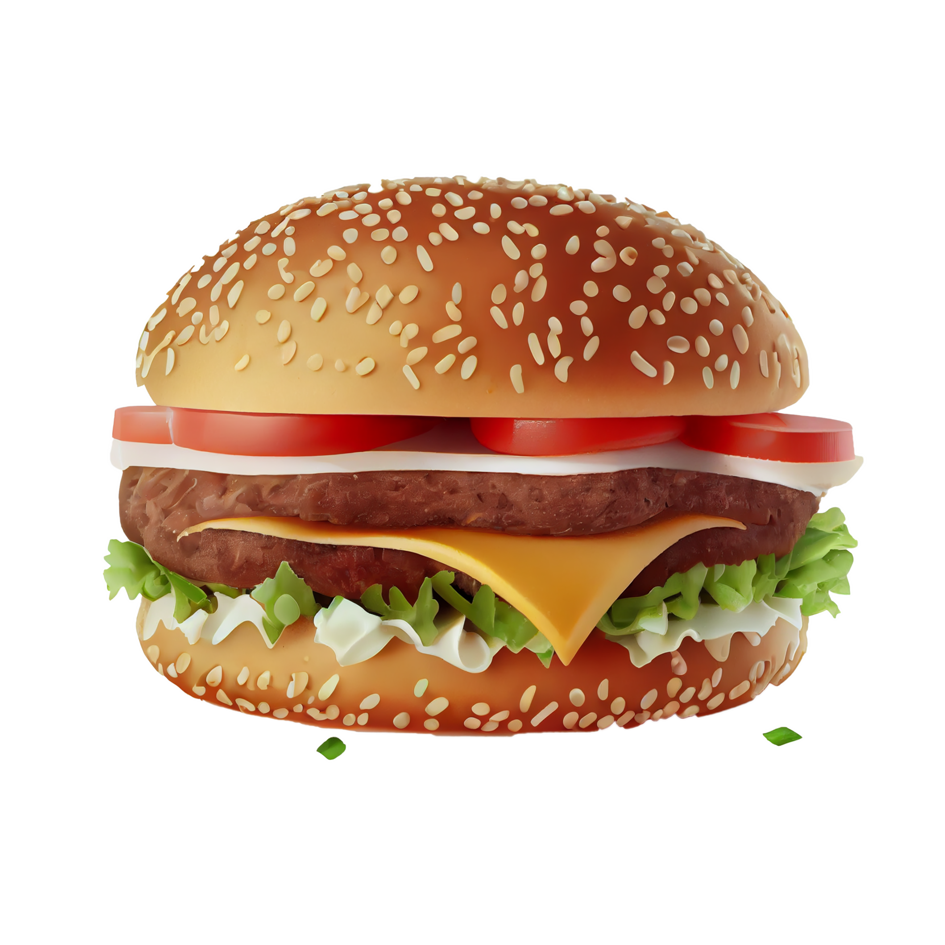 Tasty Hamburger on transparent background png 21952568 PNG