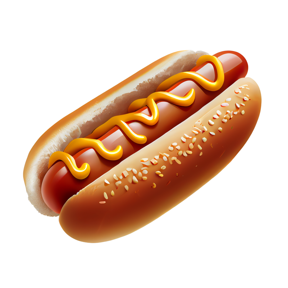 Cartoon Hot Dog Clipart Transparent Background Hot Dog 3d 59 OFF