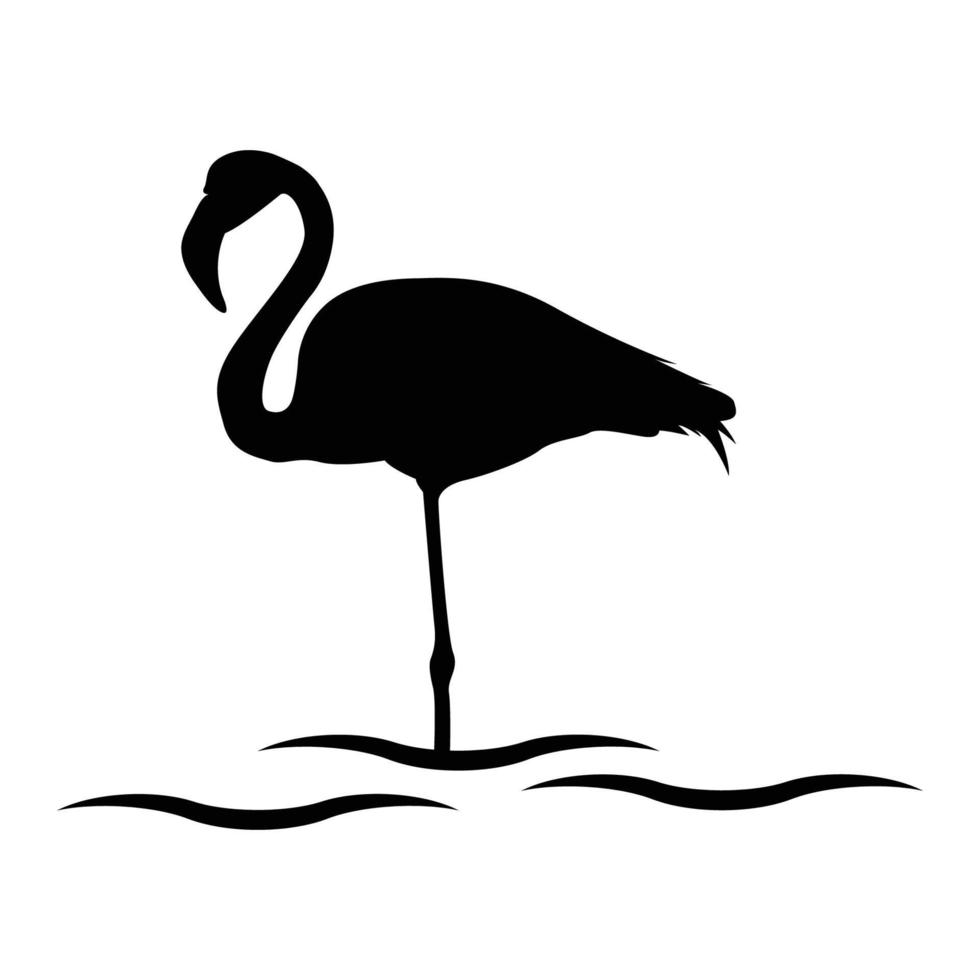 flamingo icon vector