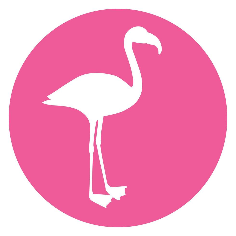 flamingo icon vector