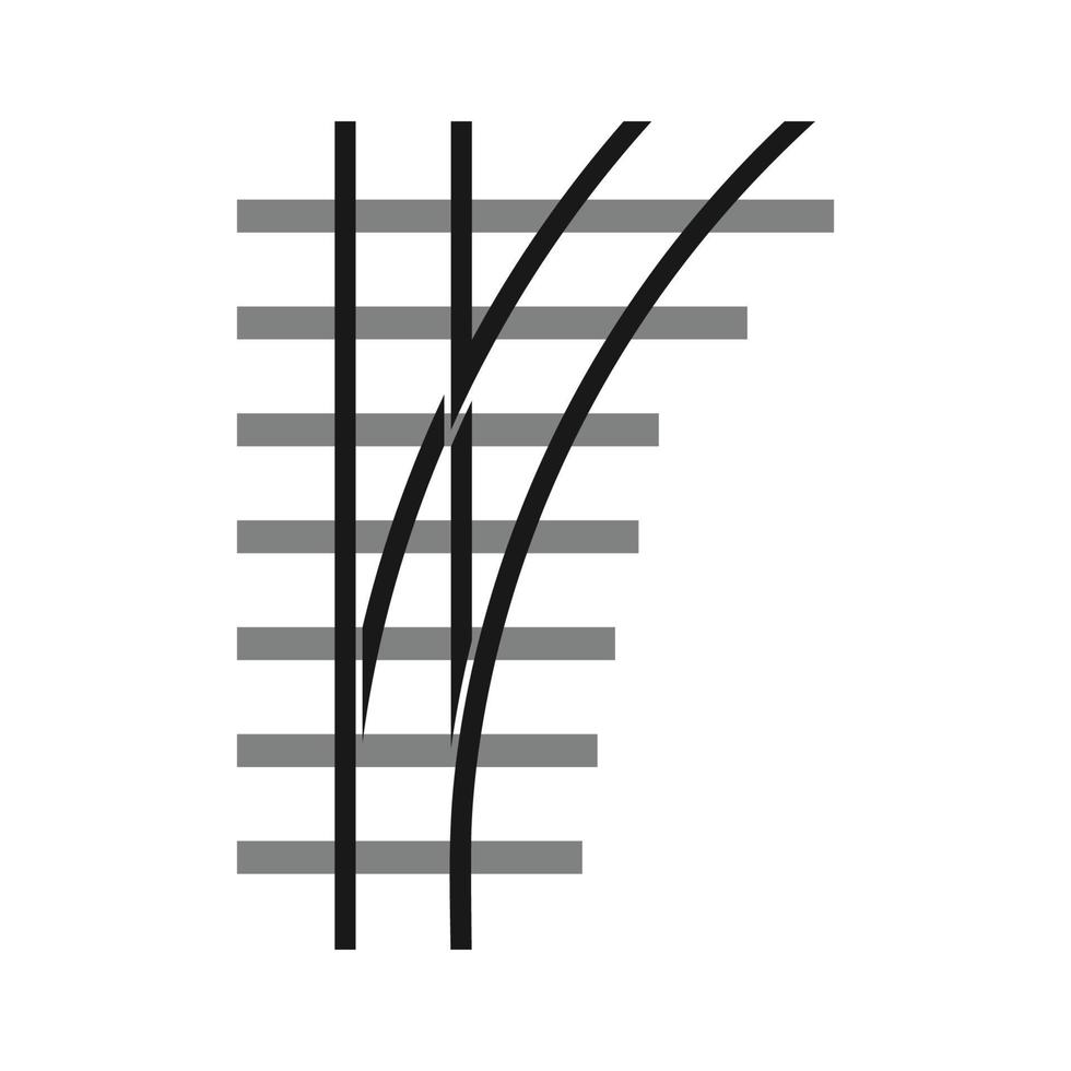 fork rail icon vector