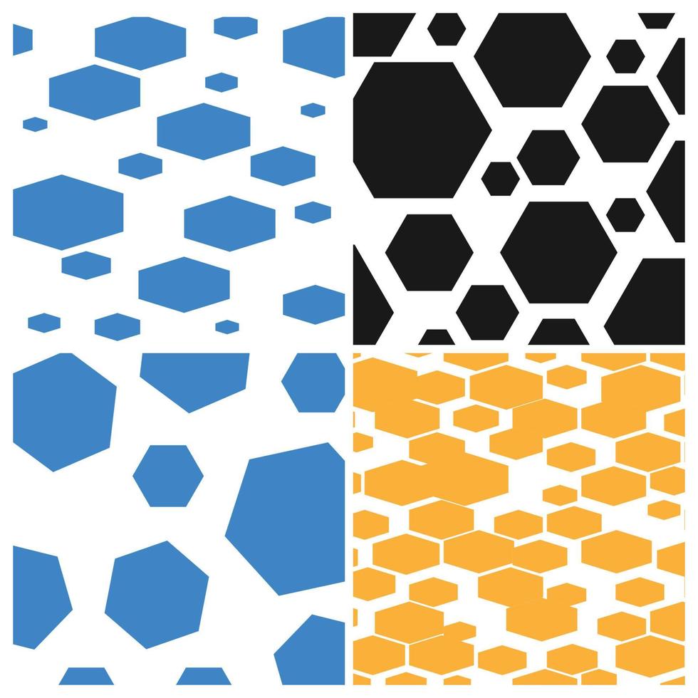 hexagon background vector