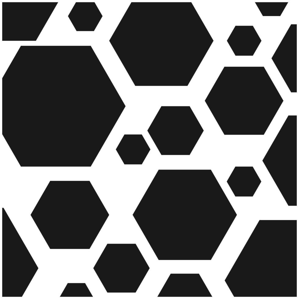 hexagon background vector