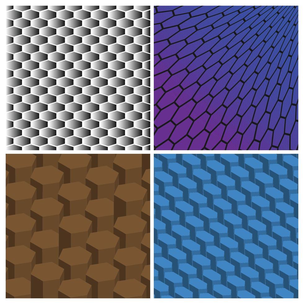 hexagon background vector