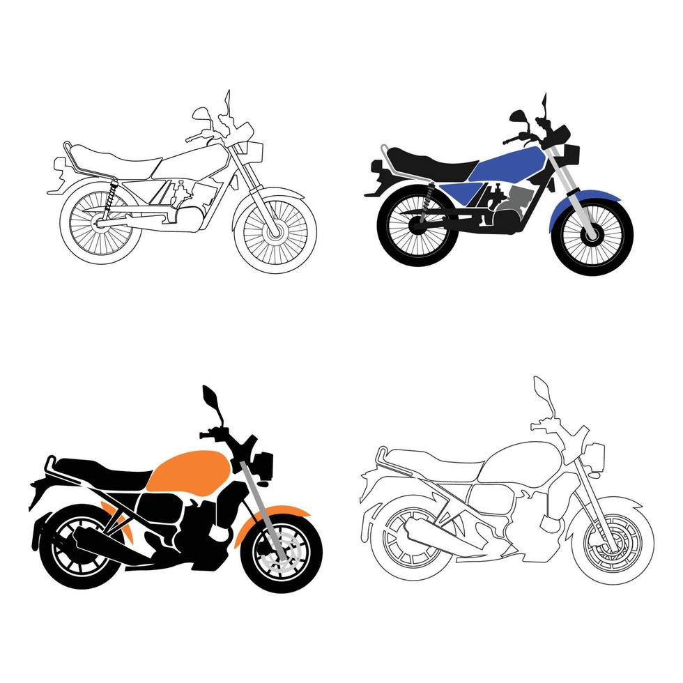 vector icono de motocicleta