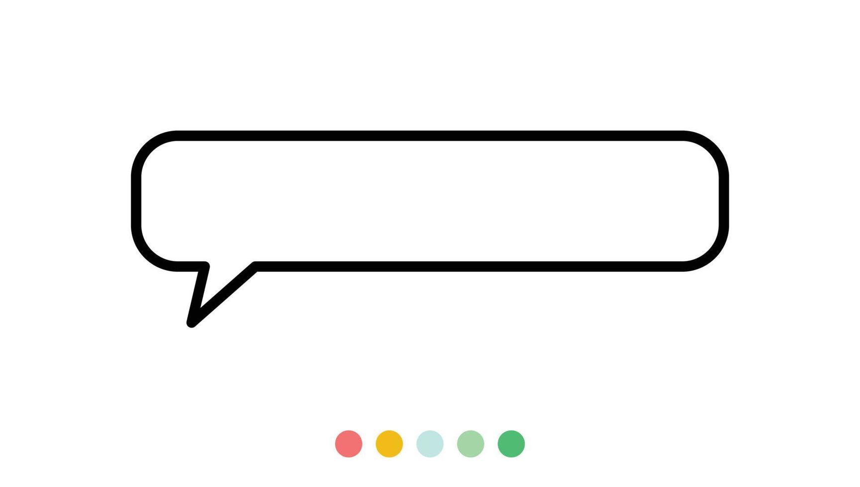 Speech bubbles linear vector element, Text balloon, Vector icon.