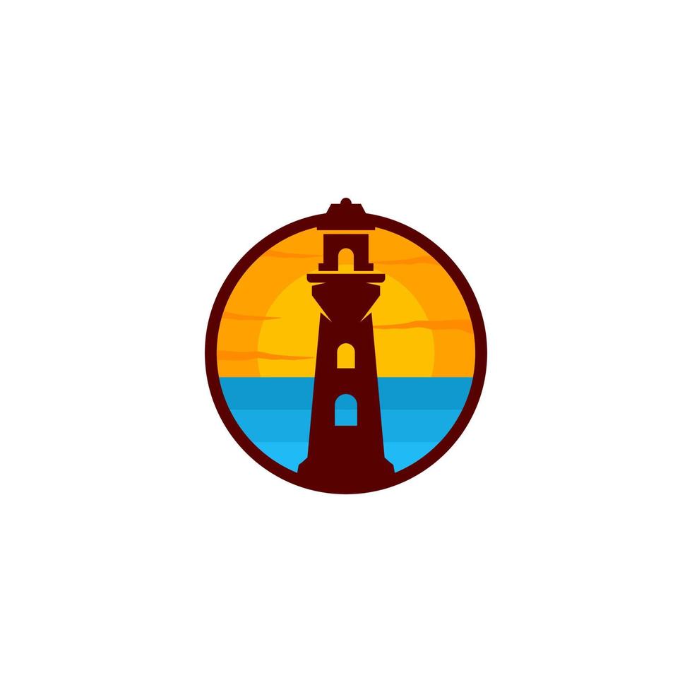 Colorful logo for lighthouse logo lighthouse vector
