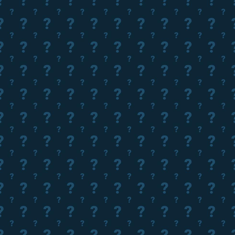 WebVector seamless pattern of hand drawn white question marks signs isolated on blue background vector