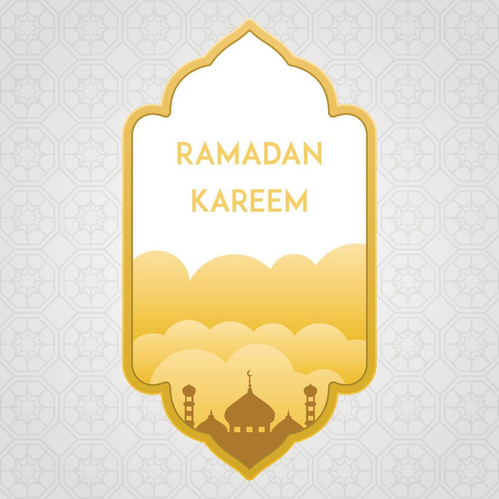 Ramadan Kareem Background with Decorative Design vector