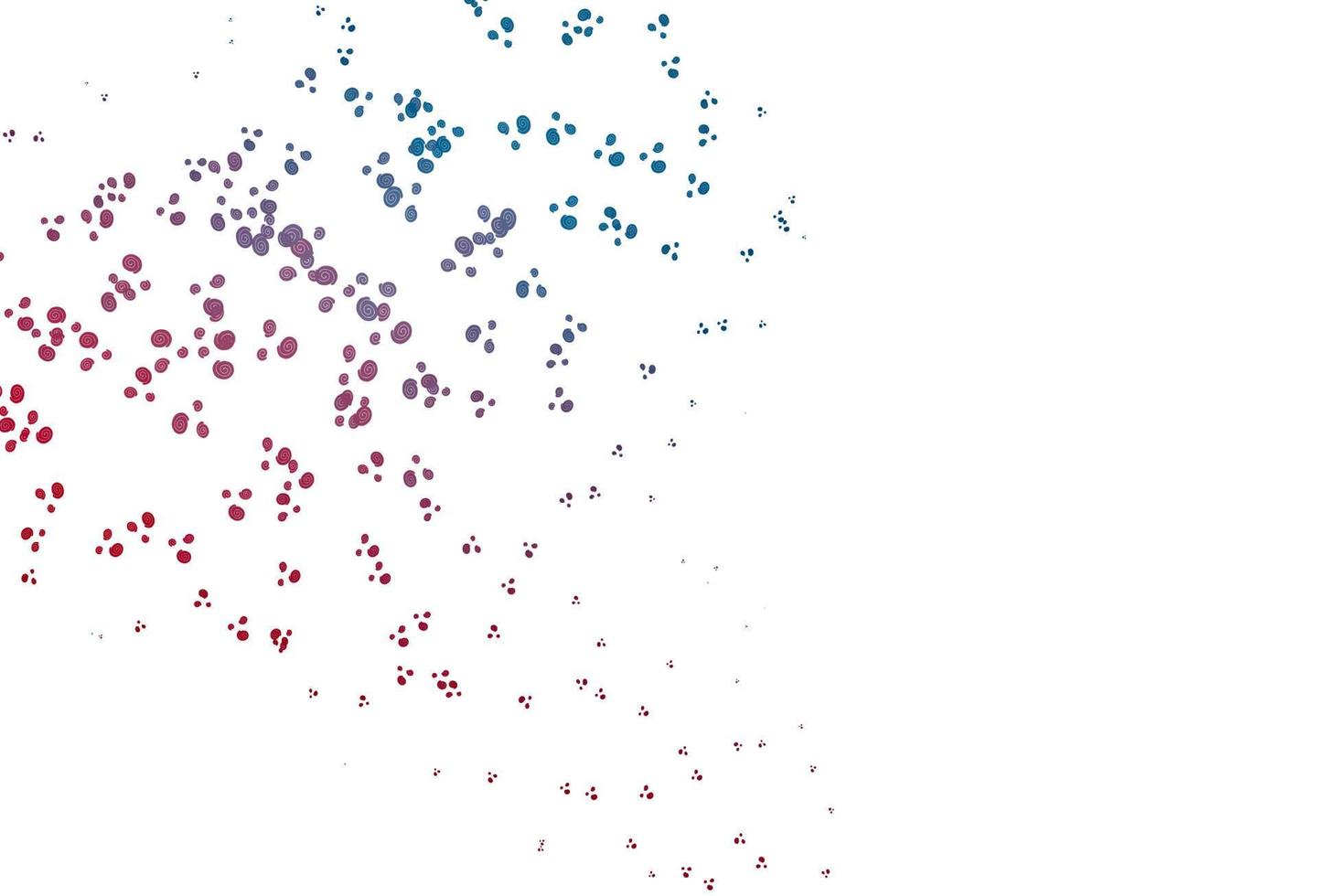 Light Blue, Red vector template with bubble shapes.