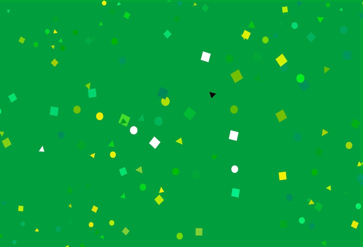 Light Green, Yellow vector cover in polygonal style with circles.