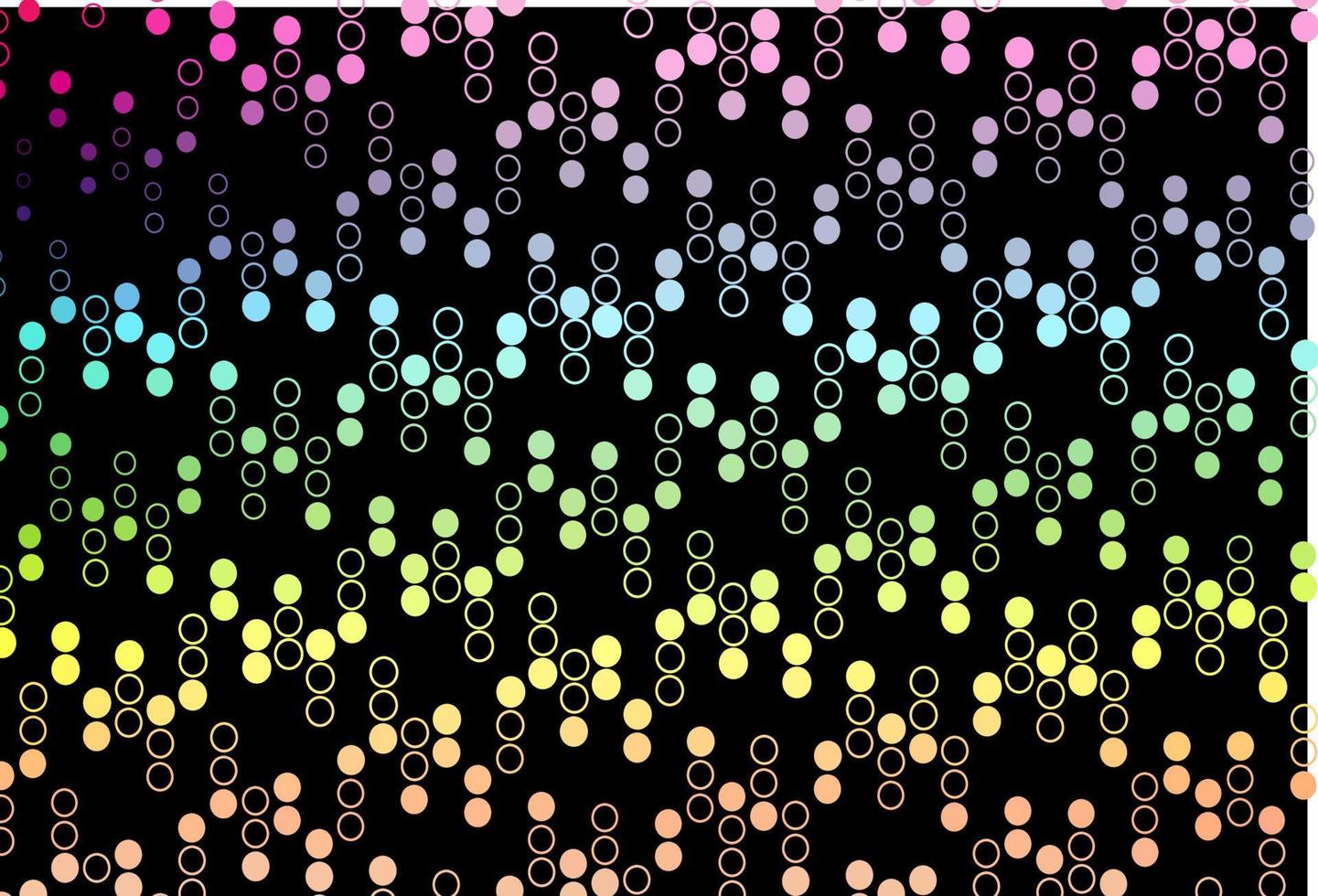 Dark Multicolor, Rainbow vector layout with circle shapes.