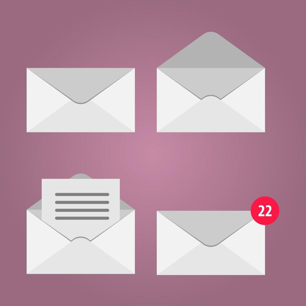 Set of vector envelopes, open and closed