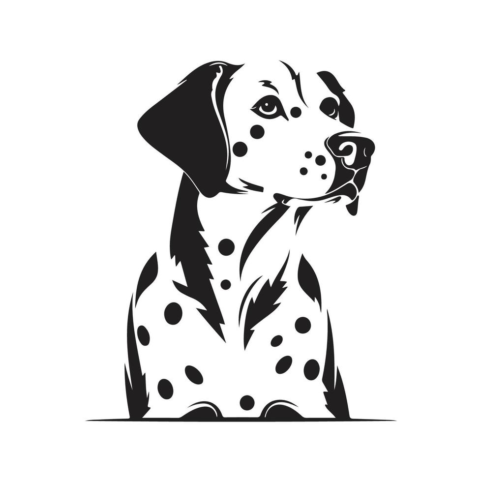 dálmata perro, vector concepto digital arte, mano dibujado ilustración