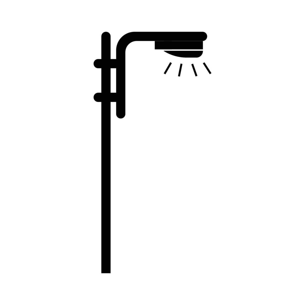 street lighting lamp icon vector