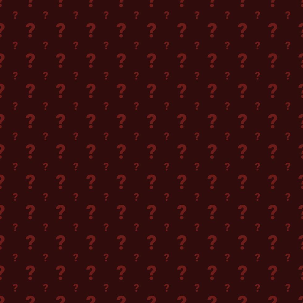 Seamless vector pattern with white question marks
