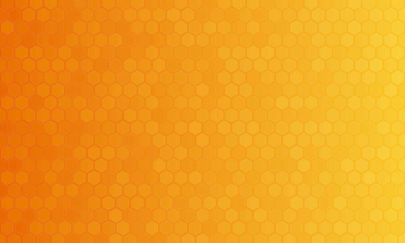 Abstract vector trendy orange hexagonal pattern. Modern polygonal background. Colorful mosaic.