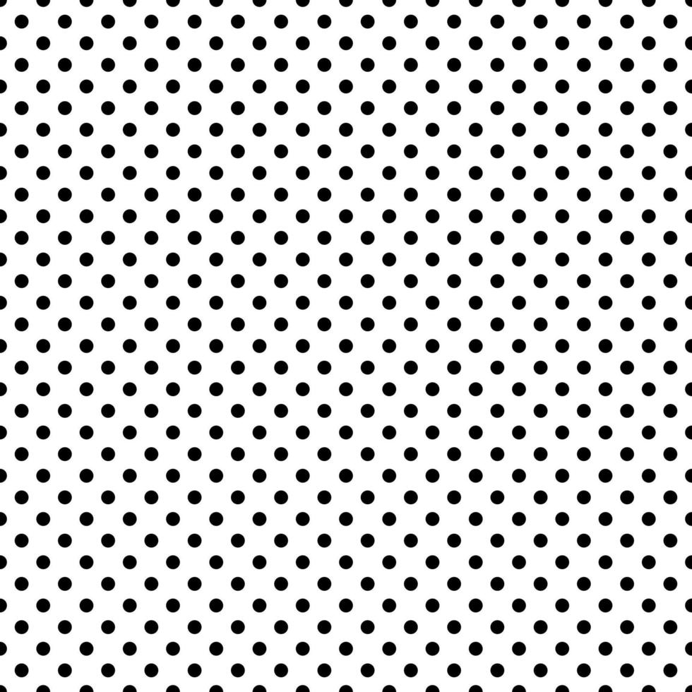 Seamless dots pattern, vector black