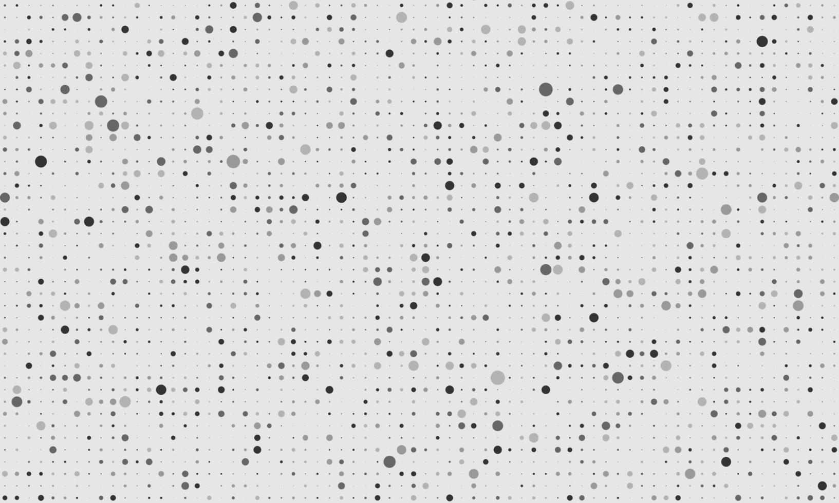 Gray white random dots vector background