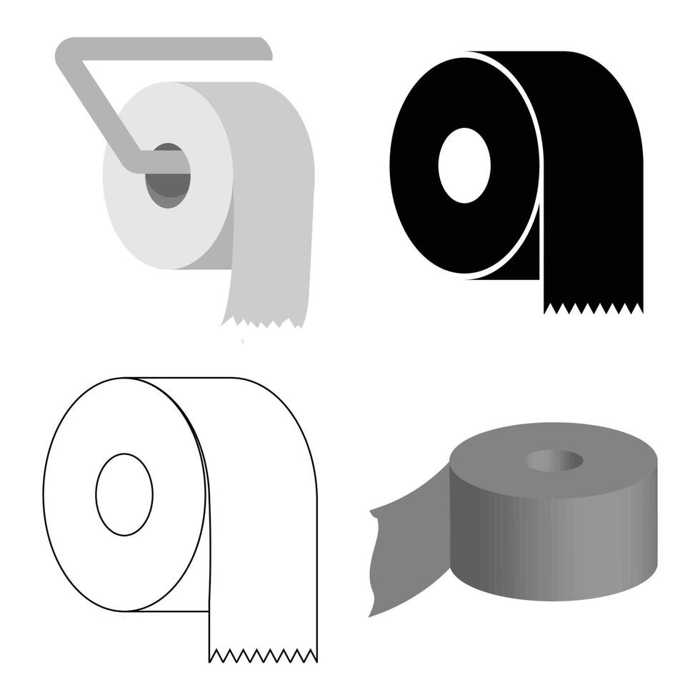 tissue roll icon vector