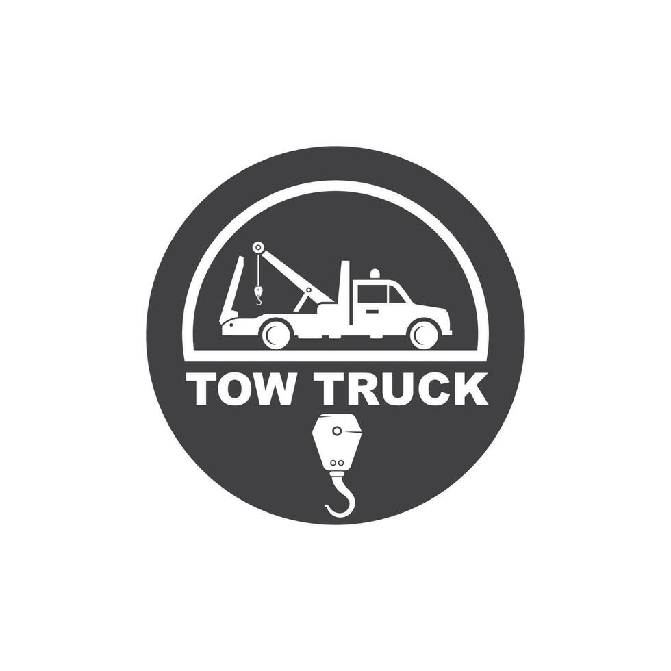 tow truck vector icon logo design