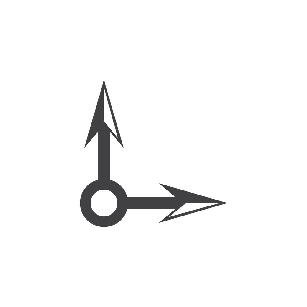 Arrow vector illustration icon    Template