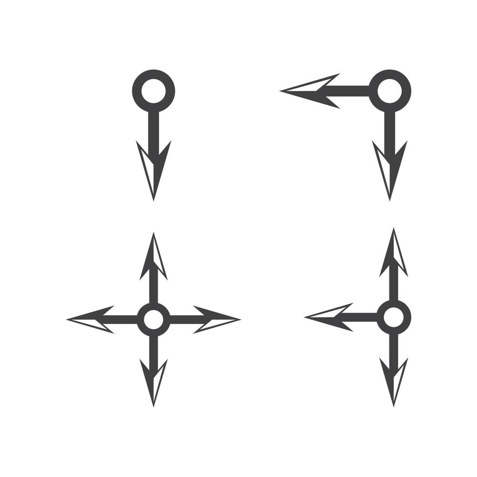 flecha vector ilustración icono logo de entrega y logístico negocio modelo