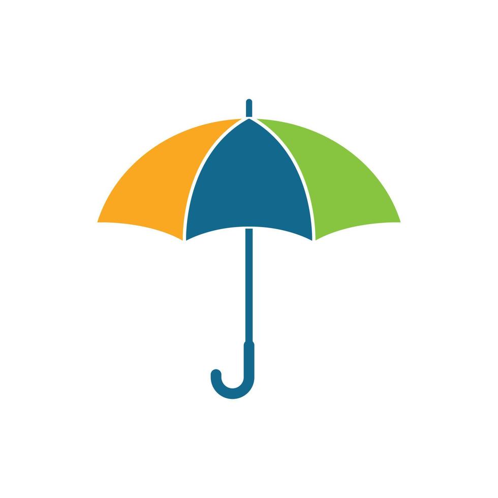 paraguas vector logo icono de seguro propiedad diseño