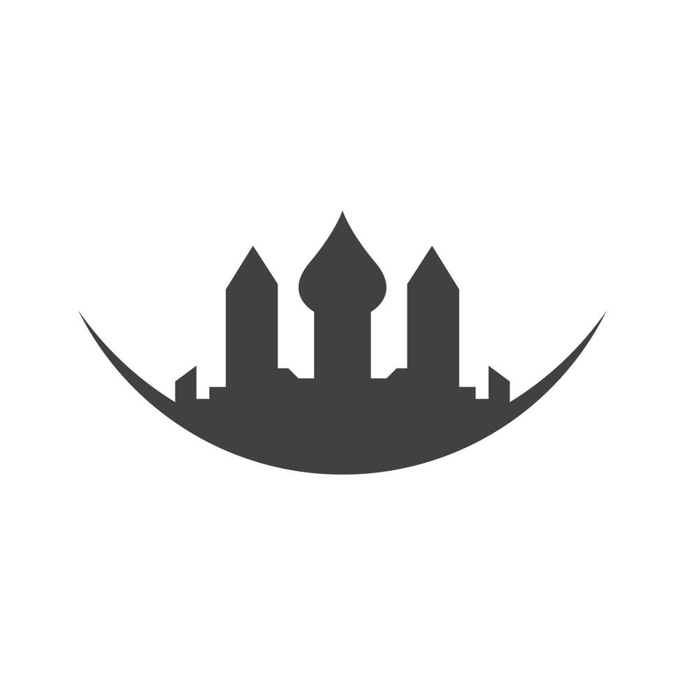 modern city skyline vector landscape illustration