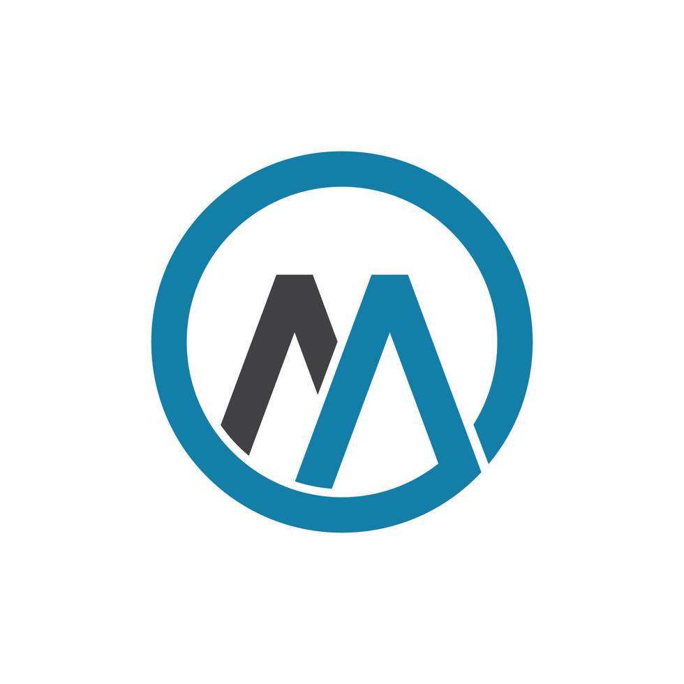 M letter logo icon illustration vector