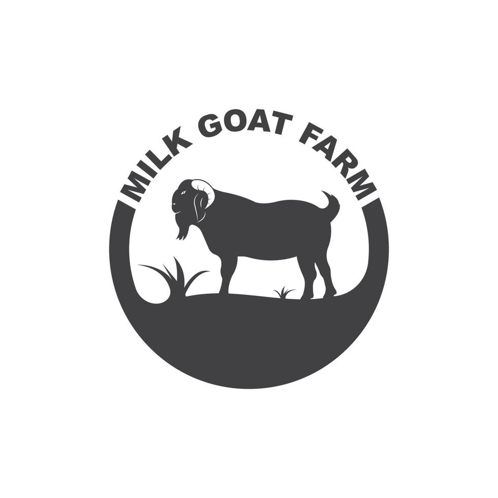 Goat Logo Template vector illustrtion