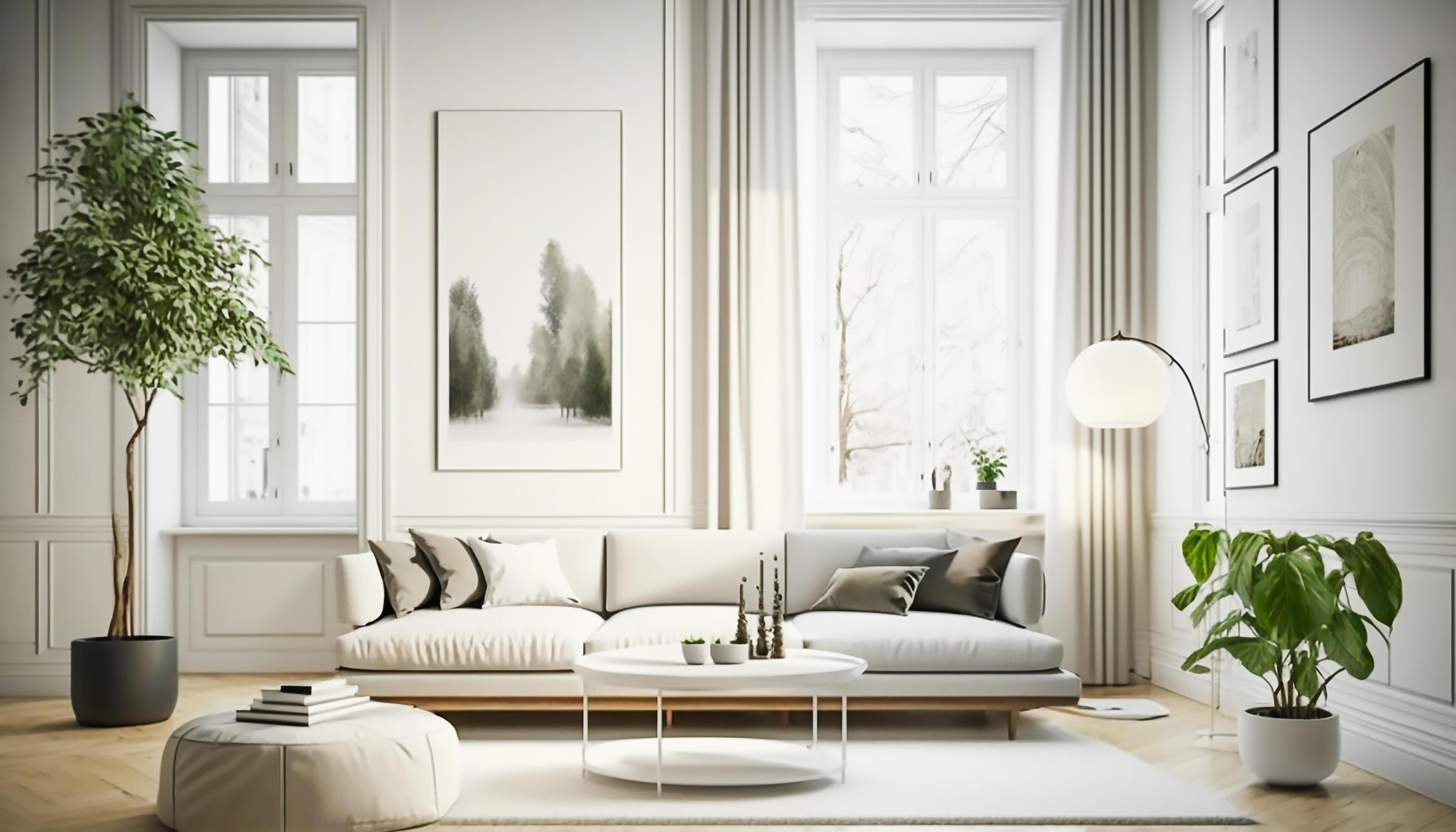 living room interior with design furniture, 21955717 Stock Photo at