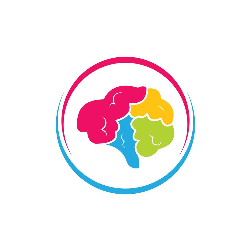 medical Brain icon Logo illustration vector design