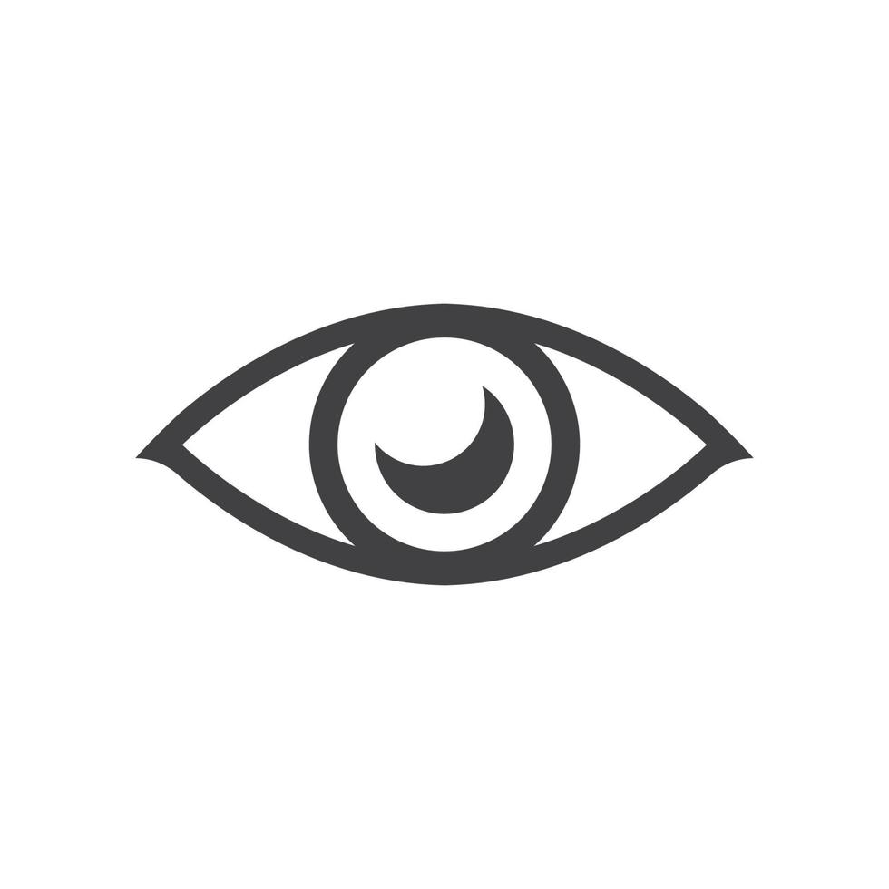 óptico ojo icono logo vector modelo ilustración