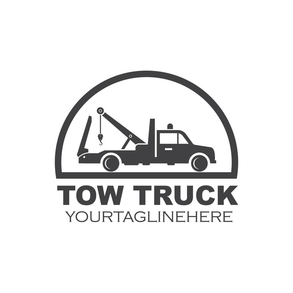 tow truck vector icon logo design