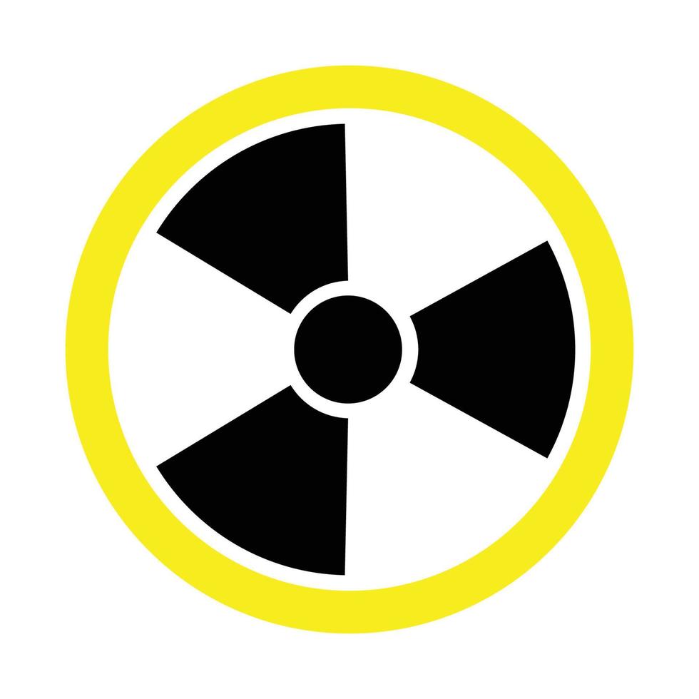 radiation icon vector