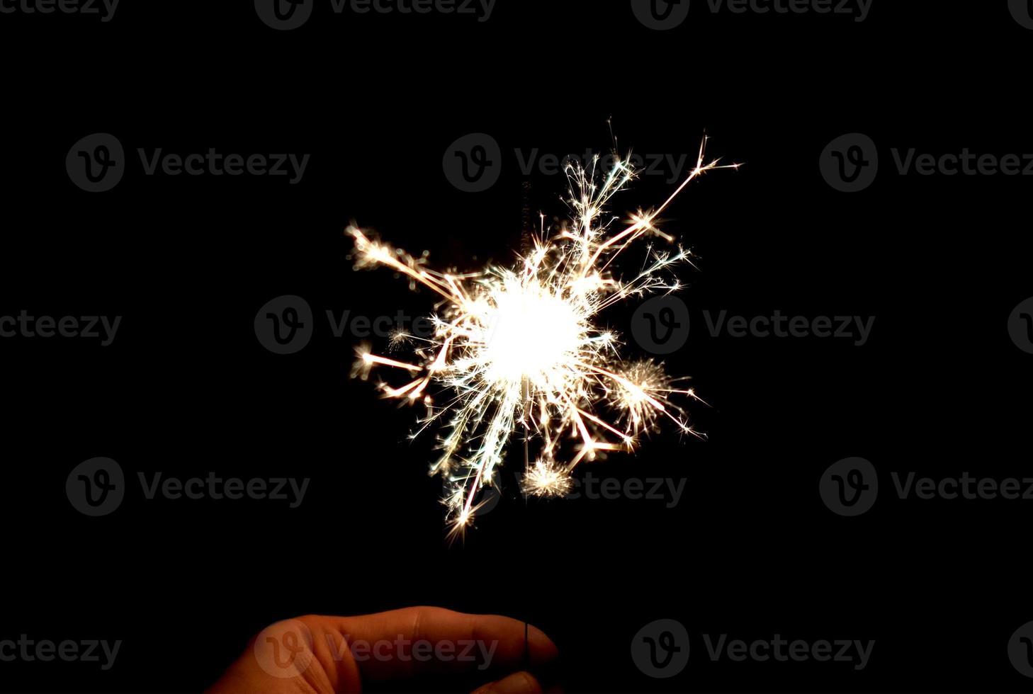 Beautiful nightclub particles new year sparks photo