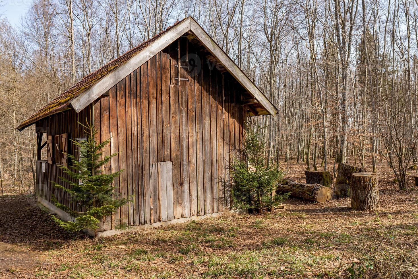 Wooden house old building autumn village photo