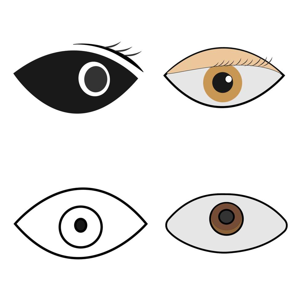 ojo icono vector